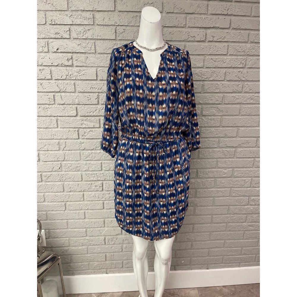 Skies Are Blue Multicolored Long Sleeve Shift Dress Size XS NWT